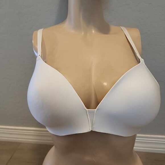 Victorias Secret No Wire Bra 38C White Wireless Lined - Picture 1 of 4
